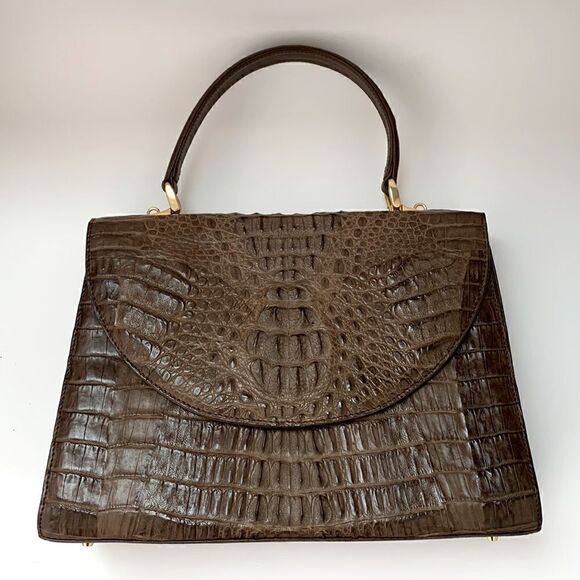 Leather Handbags - 👜Genuine Crocodile Leather Handbag